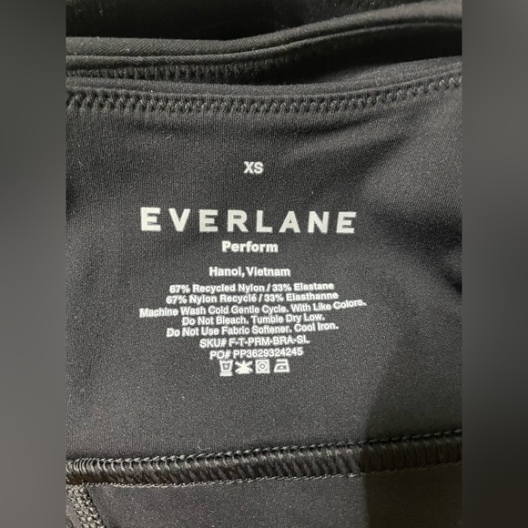 New Everlane Women Perform Black Bra Size XS - Picture 3 of 10